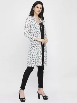 TANDUL  Women 3/4 Sleeve Multicolor Shrug