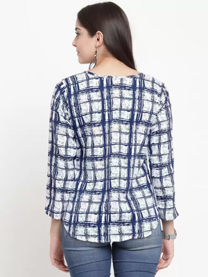 TANDUL  Casual Regular Sleeves Printed Women Multicolor Top