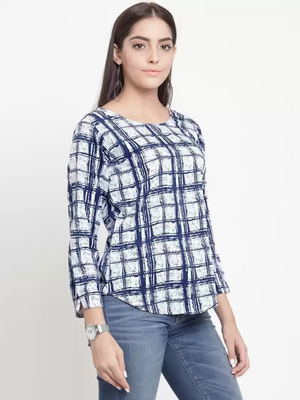 TANDUL  Casual Regular Sleeves Printed Women Multicolor Top