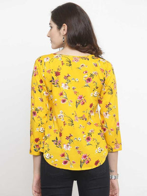 TANDUL  Casual Regular Sleeves Printed Women Multicolor Top