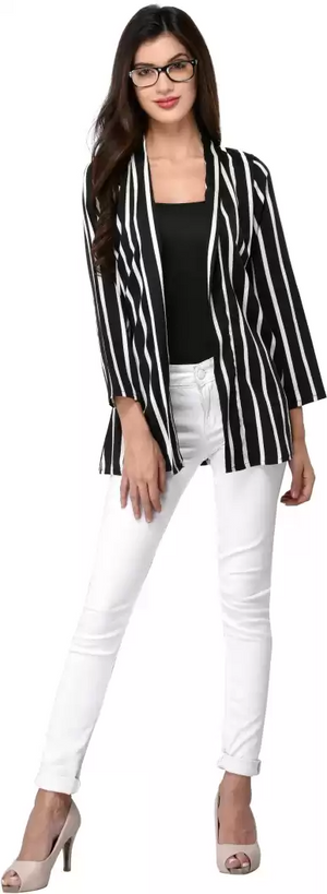 TANDUL  Women 3/4 Sleeve Multicolor Shrug