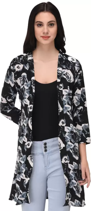TANDUL  Women 3/4 Sleeve Multicolor Shrug
