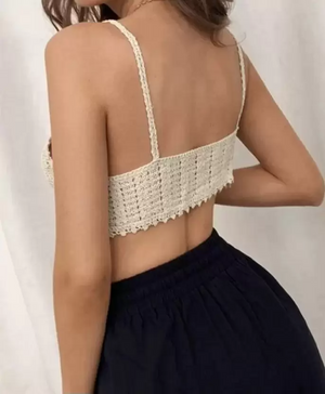 Casual Sleeveless Solid Women White Top