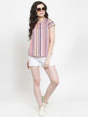 TANDUL Casual Regular Sleeves Solid Women Multicolor Top