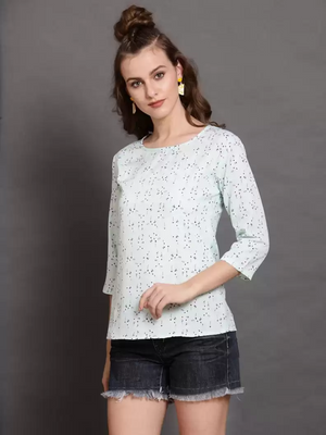 TANDUL  Casual Regular Sleeves Striped Women Multicolor Top