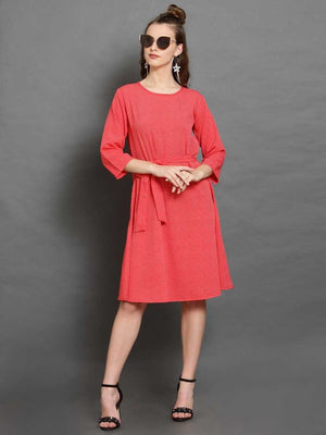 Women A-line Multicolor Dress