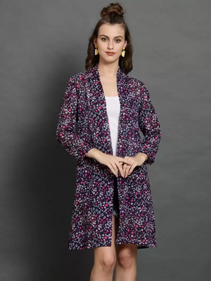 TANDUL  Women Full Sleeve Multicolor Shrug
