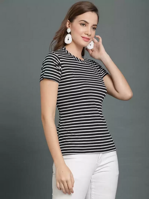 TANDUL  Casual Regular Sleeves Printed Women Multicolor Top