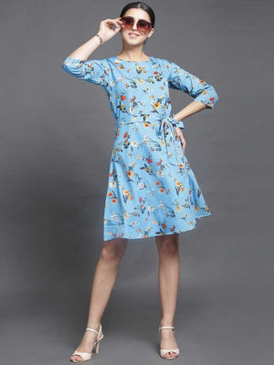 TANDUL  Women Fit and Flare Multicolor Dress