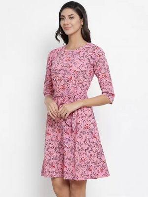 TANDUL  Women Fit and Flare Multicolor Dress