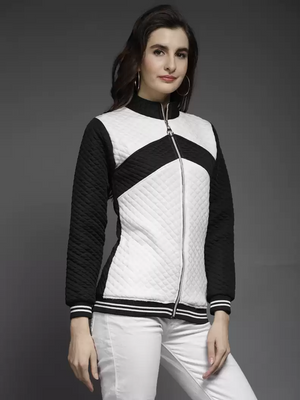 TANDUL  Full Sleeve Colorblock Women Quilted Jacket
