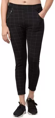 TANDUL Black Jegging  (Checkered)