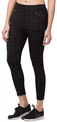 TANDUL Black Jegging  (Checkered)