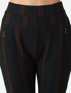 TANDUL  Regular Fit Women Black Viscose Blend Trousers