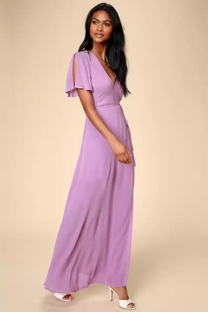 TANDUL  Women Maxi Purple Dress
