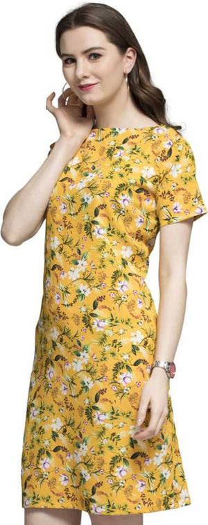 TANDUL  Women Sheath Yellow Dress