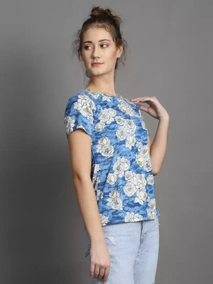 TANDUL  Casual Regular Sleeves Printed Women Multicolor Top