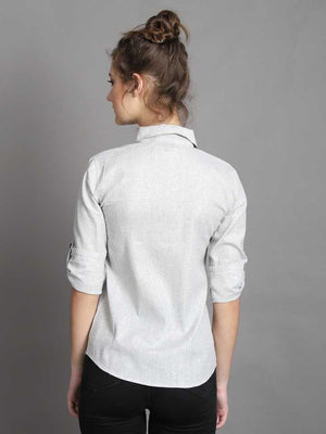 TANDUL  Women Regular Fit Self Design Casual Shirt