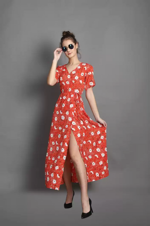TANDUL INSTA  Women Maxi Multicolor Dress