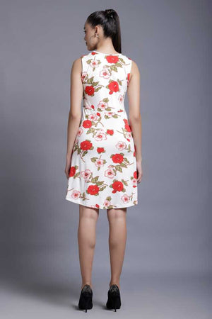 TANDUL  Women A-line White Dress