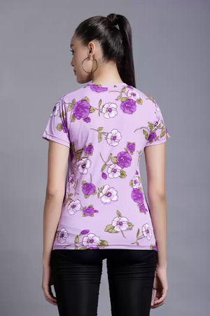 TANDUL  Casual Regular Sleeves Floral Print Women Multicolor Top