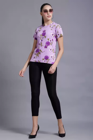 TANDUL  Casual Regular Sleeves Floral Print Women Multicolor Top