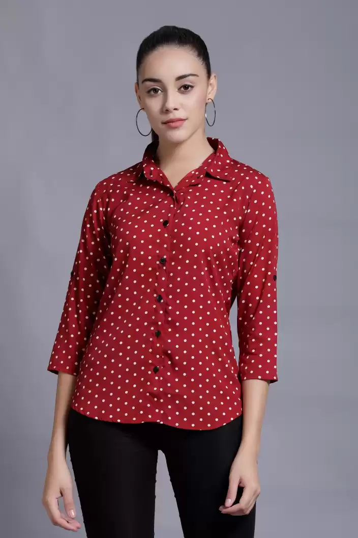 TANDUL  Women Regular Fit Printed Formal Shirt