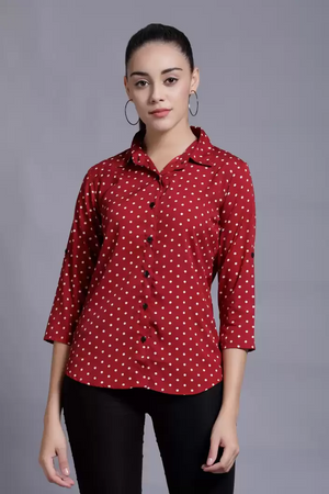 TANDUL  Women Regular Fit Printed Formal Shirt
