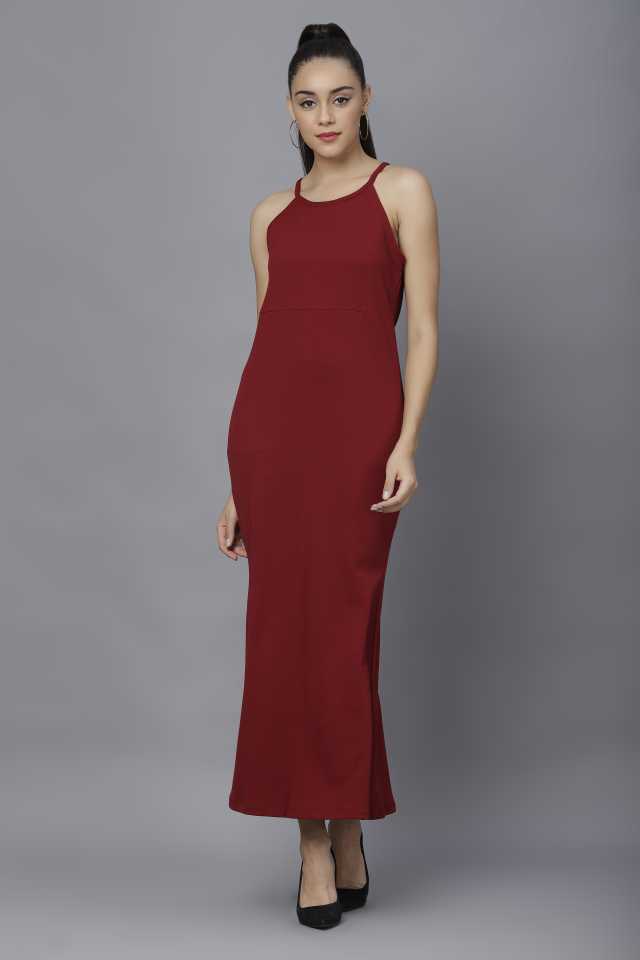 TANDUL  Women Sheath Maroon Dress