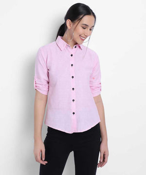 TANDUL  Women Regular Fit Self Design Casual Shirt