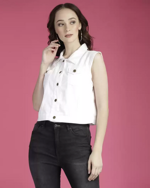 TANDUL  Sleeveless Solid Women Jacket