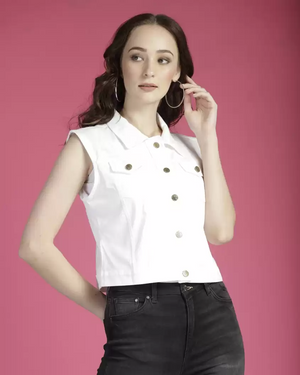 TANDUL  Sleeveless Solid Women Jacket
