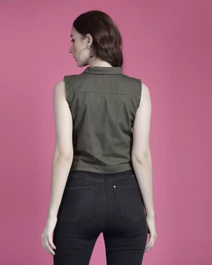 TANDUL  Sleeveless Solid Women Jacket