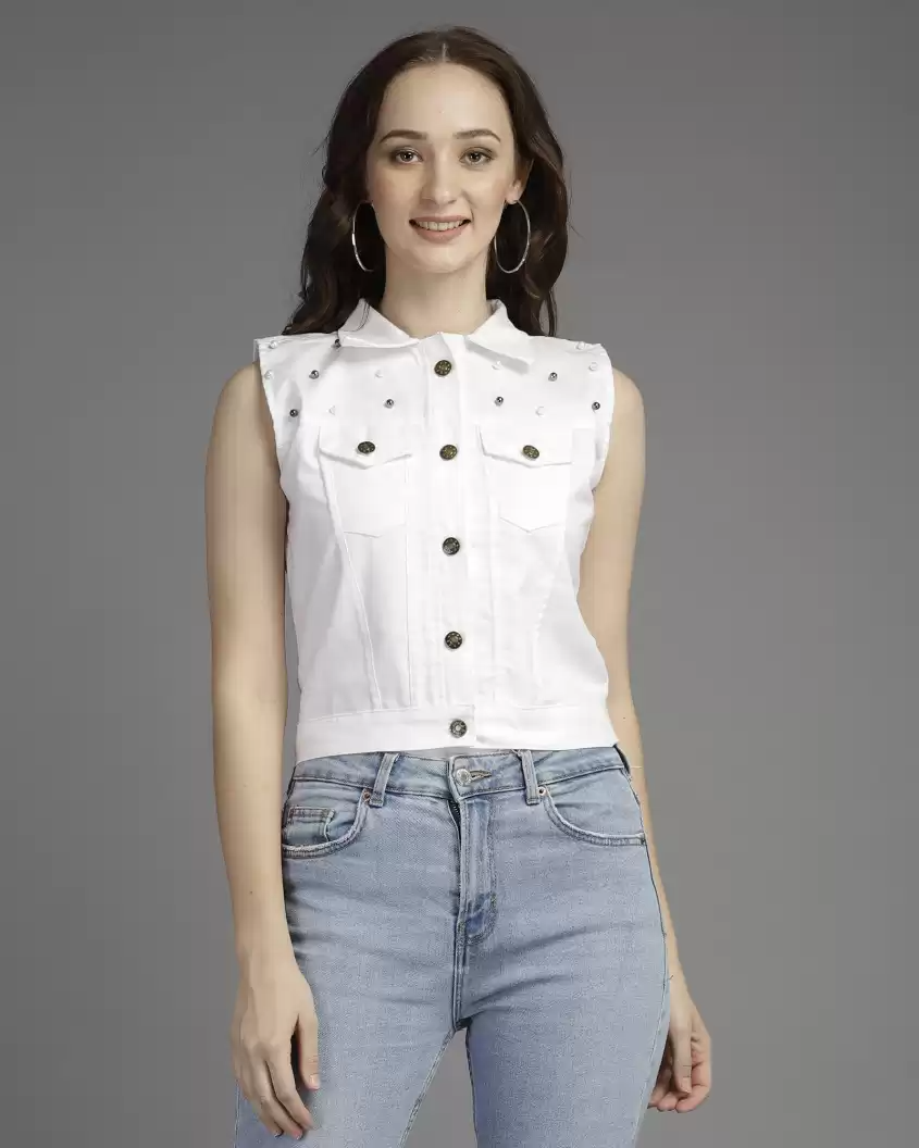 TANDUL  Sleeveless Solid Women Jacket