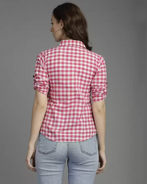 TANDUL  Women Regular Fit Checkered Casual Shirt