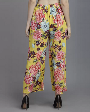 TANDUL  Regular Fit Women Multicolor Pure Crepe Trousers