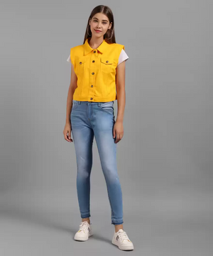 TANDUL  Sleeveless Solid Women Jacket