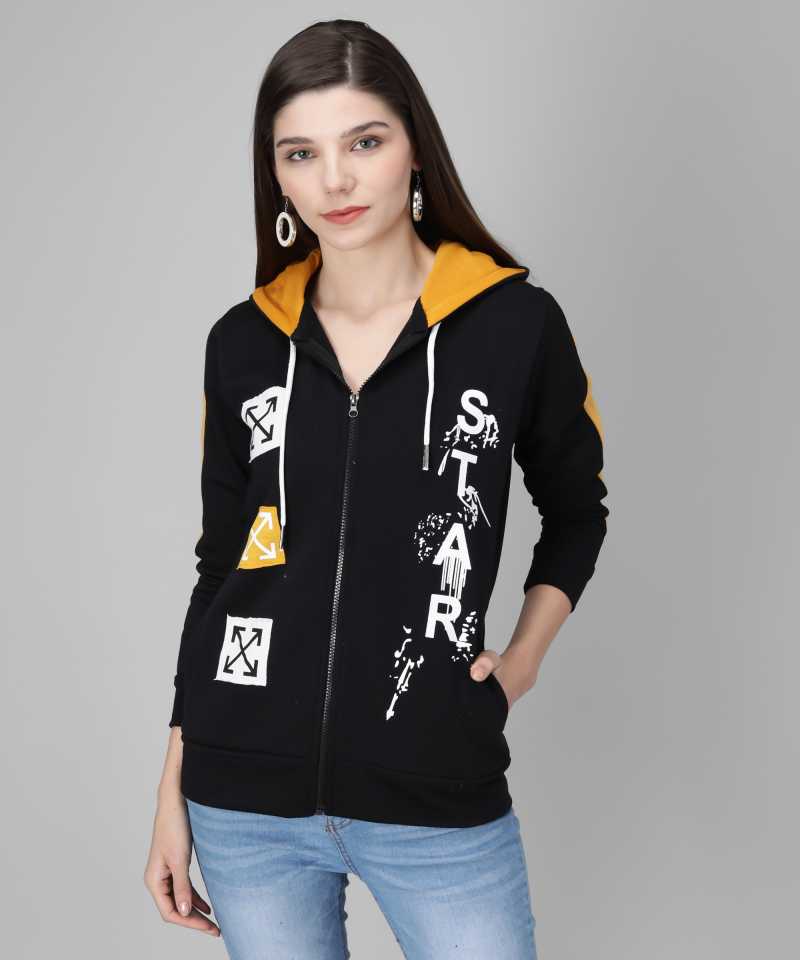 Full Sleeve Printed Women Jacket