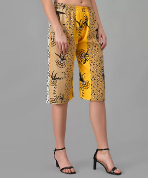 TANDUL  Regular Fit Women Multicolor Crepe Trousers