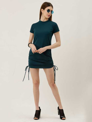 TANDUL  Women Bodycon Dark Green Dress