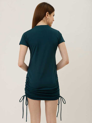 TANDUL  Women Bodycon Dark Green Dress