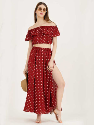 Women Two Piece Dress Multicolor Dress