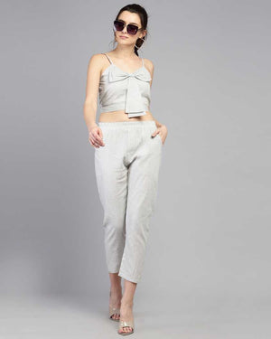 Women Co-ords Grey Dress