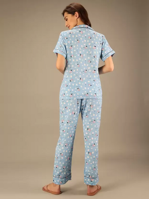 TANDUL  Women Printed Multicolor Shirt & Pyjama set