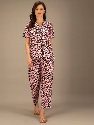 TANDUL  Women Printed Multicolor Shirt & Pyjama set