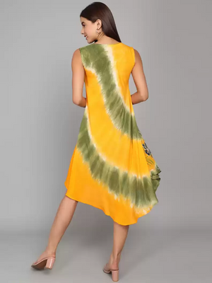 TANDUL  Women High Low Multicolor Dress