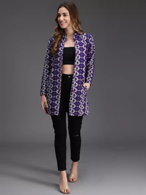 TANDUL  Printed Collared Neck Casual Women Multicolor Sweater