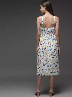 TANDUL  Women Fit and Flare Multicolor Dress