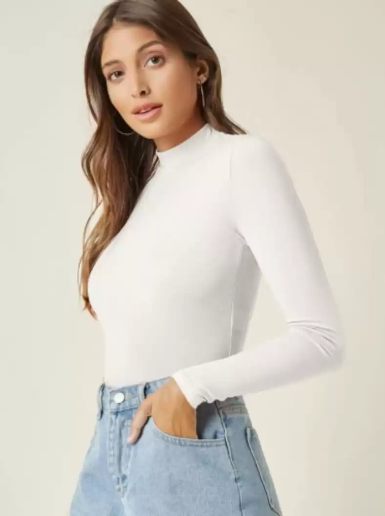 TANDUL  Casual Regular Sleeves Solid Women White Top