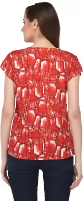 Casual Printed Women Multicolor Top